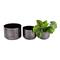 CosmoLiving by Cosmopolitan Iron Modern Planter Set